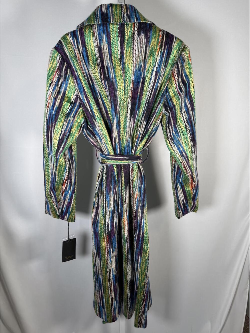 NWT Kathy Ireland Fashion 360 Faux Wool Belted Duster Coat Large - Picture 3 of 7